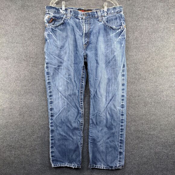 Ariat FR Men's M4 Low Rise Boot Jeans Blue Size 36x30 Set of 2 100% Cotton - Picture 2 of 16